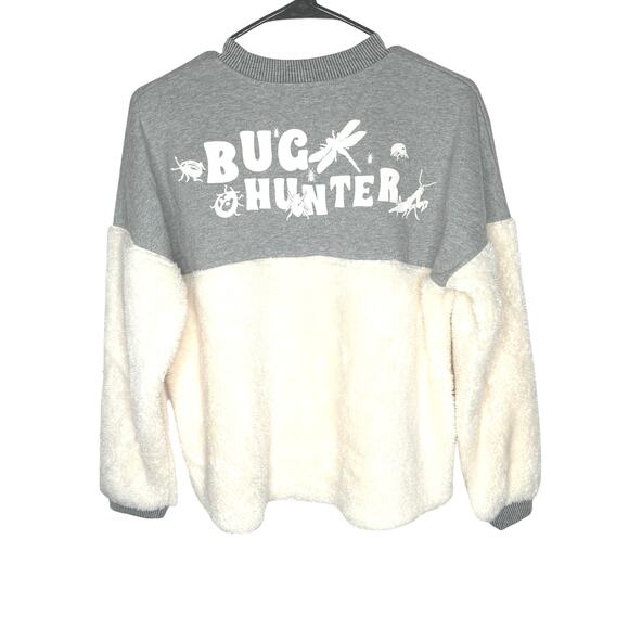 Spirit Jersey NWOT Kids Bug Hunter Pullover XL Sherpa Patchwork Casual Sweater - Picture 1 of 5